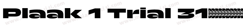 Plaak 1 Trial 31字体转换